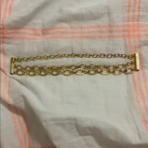Gold link bracelet